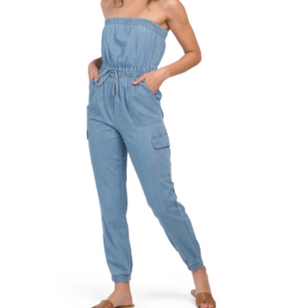 NWT Denim Jumpsuit